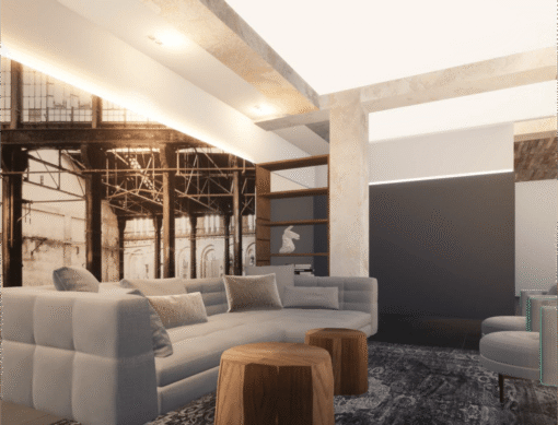 Visualisierung einer Loft.